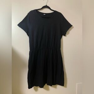 Old Navy‎ Tee-Shirt Dress with Elastic Waist in Black - XL